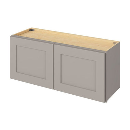 36"W x 15"H Wall Cabinet with Double Doors in Catalina Pebble Grey
