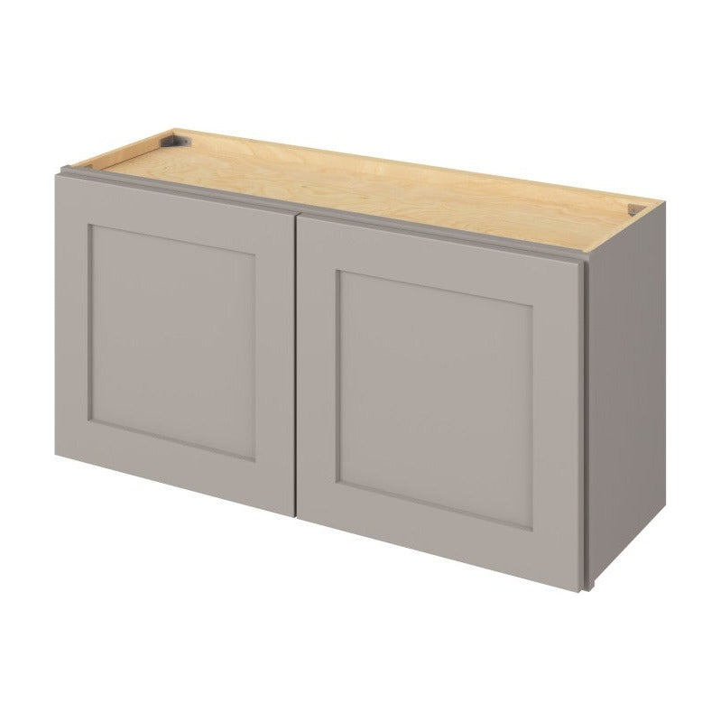 36"W x 18"H Wall Cabinet with Double Doors in Catalina Pebble Grey