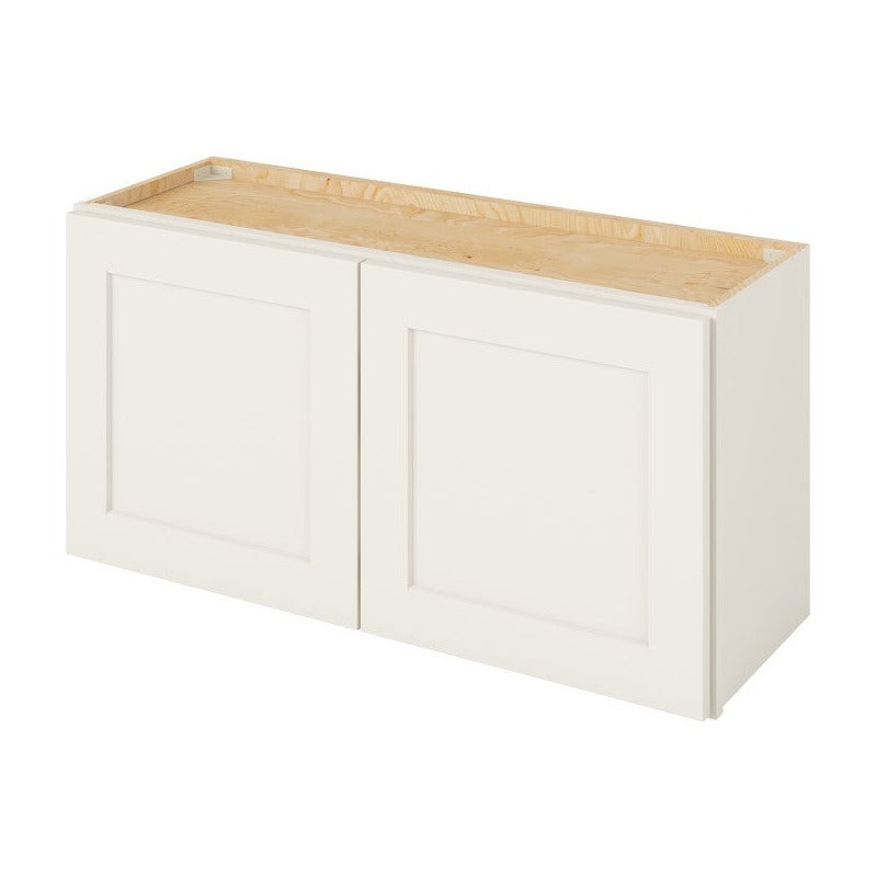 36"W x 18"H Wall Cabinet with Double Doors in Catalina Shell White