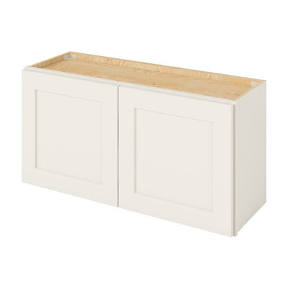 36"W x 18"H Wall Cabinet with Double Doors in Catalina Shell White
