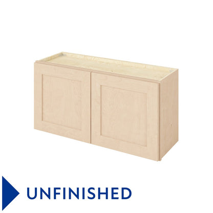 36"W x 18"H Wall Cabinet with Double Doors in Catalina Unfinished