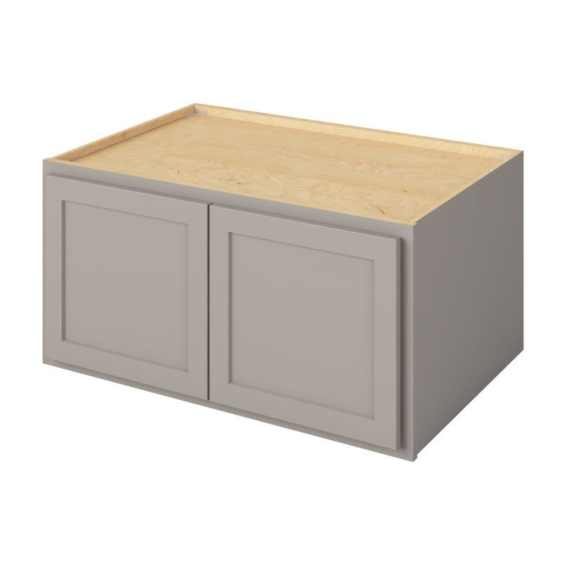 36"W x 18"H Wall Cabinet with Double Doors in Hatteras Pebble Grey