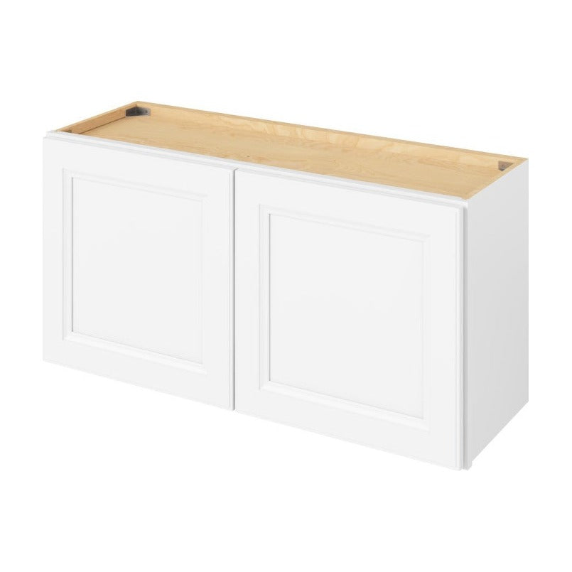 36"W x 18"H Wall Cabinet with Double Doors in Maui Polar White