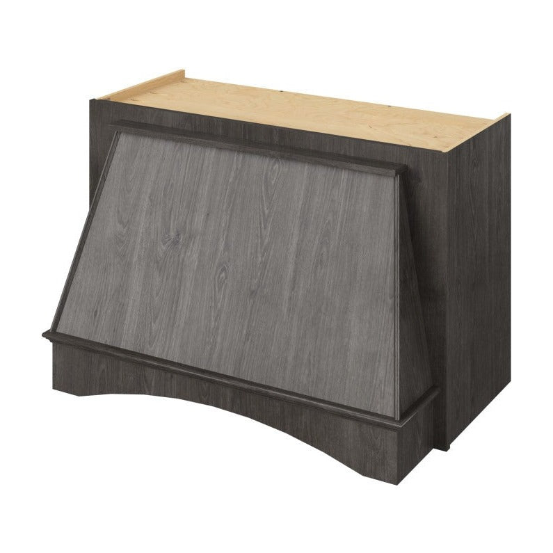 36"W x 24"H Arched Range Hood Cover in Slate