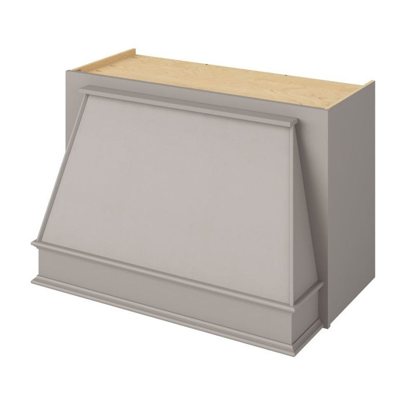 36"W x 24"H Classic Range Hood Cover in Pebble Grey
