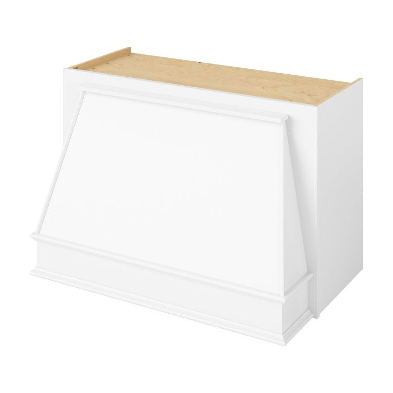 36"W x 24"H Classic Range Hood Cover in Polar White
