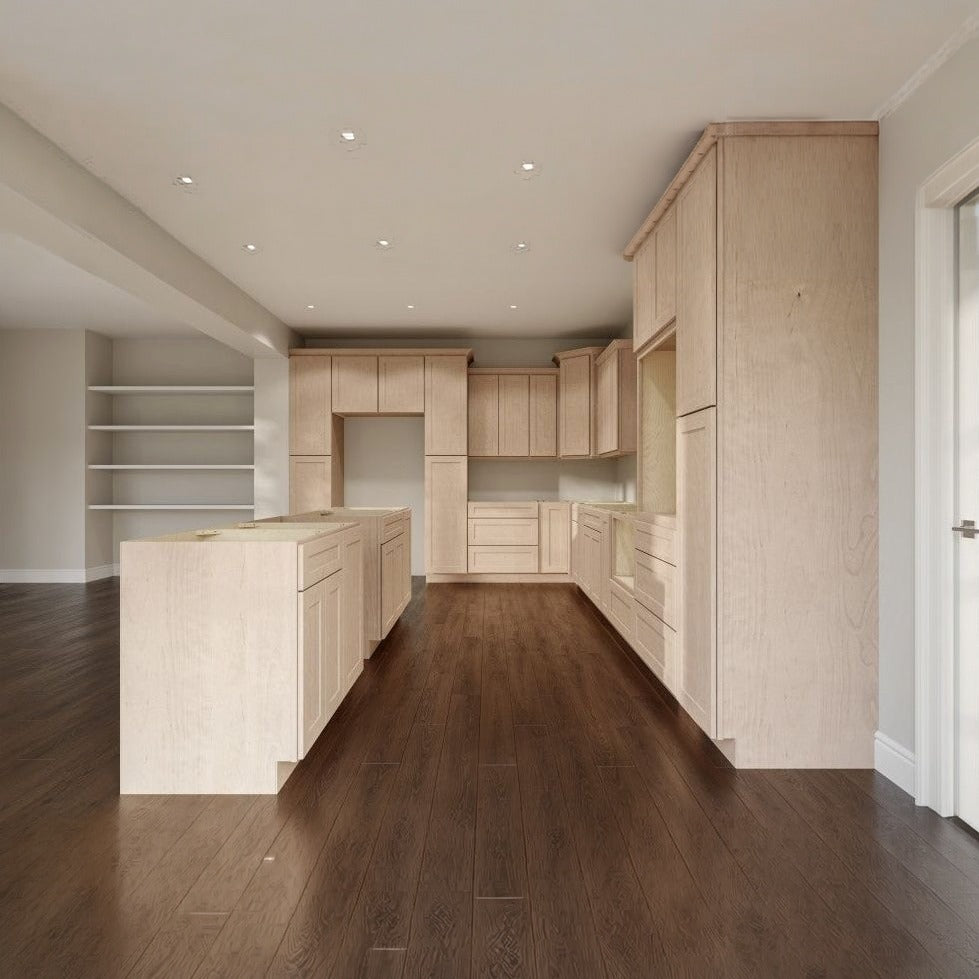 36"W x 24"H Wall Cabinet with Double Doors and One Shelf in Catalina Unfinished, view 2