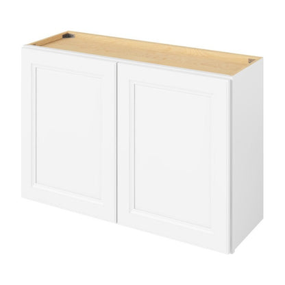 36"W x 24"H Wall Cabinet with Double Doors and One Shelf in Maui Polar White