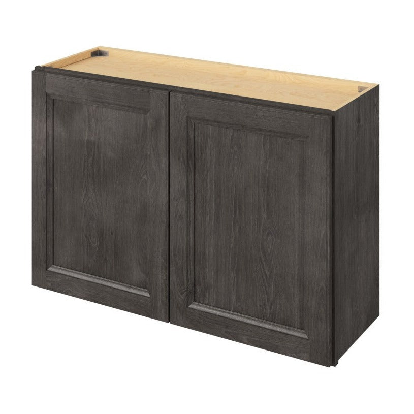 36"W x 24"H Wall Cabinet with Double Doors and One Shelf in Maui Slate