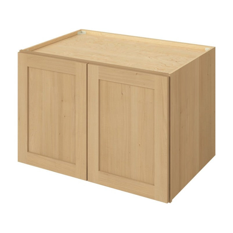 36"W x 24"H x 24"D Deep Wall Fridge Cabinet with Double Doors and One Shelf in Catalina Sandstone