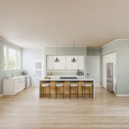 36"W x 30"H Wall Cabinet with Double Doors and Two Shelves in Catalina Shell White, view 3
