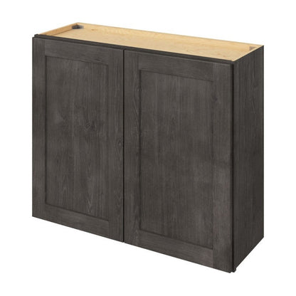 36"W x 30"H Wall Cabinet with Double Doors and Two Shelves in Catalina Slate