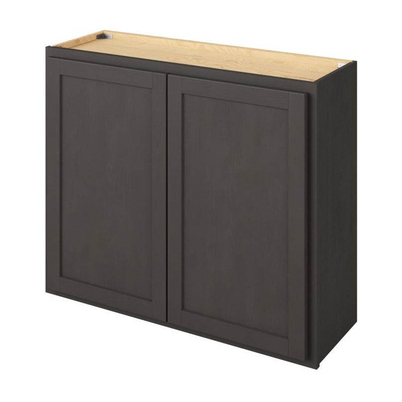 36"W x 30"H Wall Cabinet with Double Doors and Two Shelves in Hatteras Slate