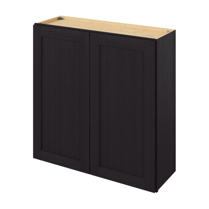 36"W x 36"H Wall Cabinet with Double Doors and Two Shelves in Catalina Espresso