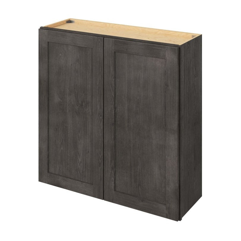 36"W x 36"H Wall Cabinet with Double Doors and Two Shelves in Catalina Slate
