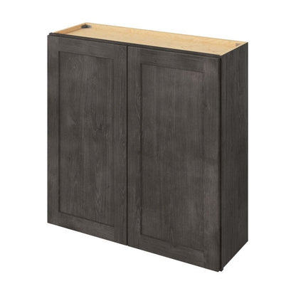 36"W x 36"H Wall Cabinet with Double Doors and Two Shelves in Catalina Slate