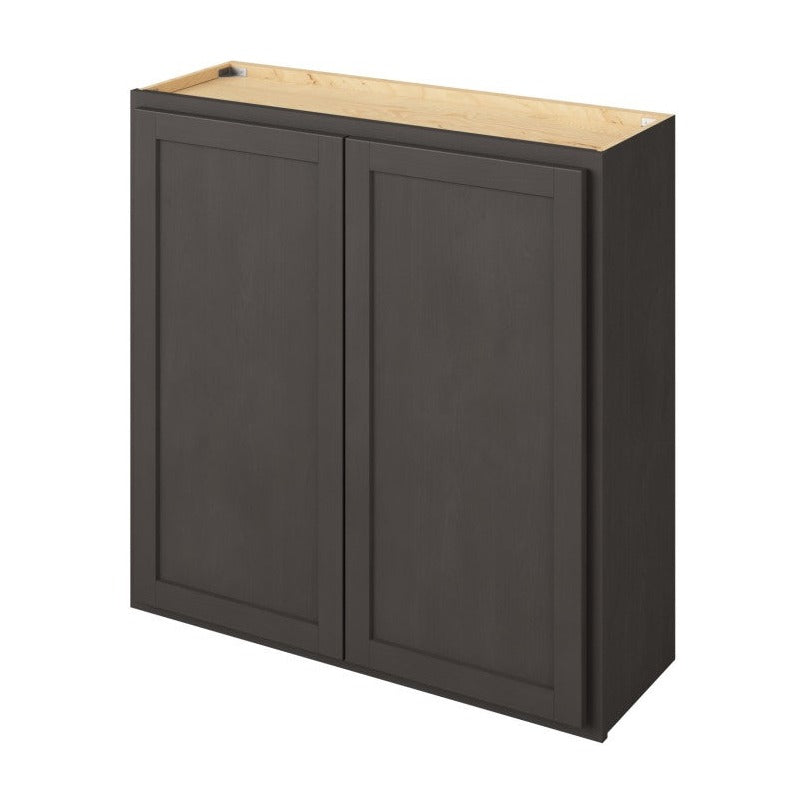 36"W x 36"H Wall Cabinet with Double Doors and Two Shelves in Hatteras Slate