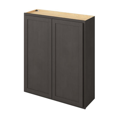 36"W x 42"H Wall Cabinet with Double Doors and Three Shelves in Hatteras Slate