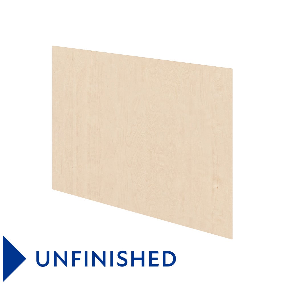 36"W x 48"H Vertical Grain Back Panel in Unfinished