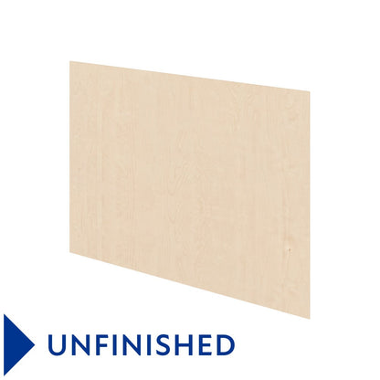 36"W x 48"H Vertical Grain Back Panel in Unfinished