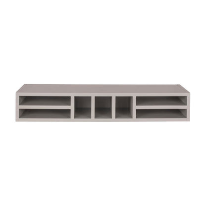 36"W x 6"H Wall Slotted Organizer in Pebble Grey, view 2