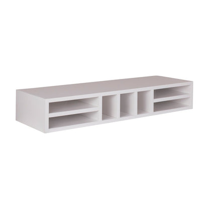 36"W x 6"H Wall Slotted Organizer in Polar White