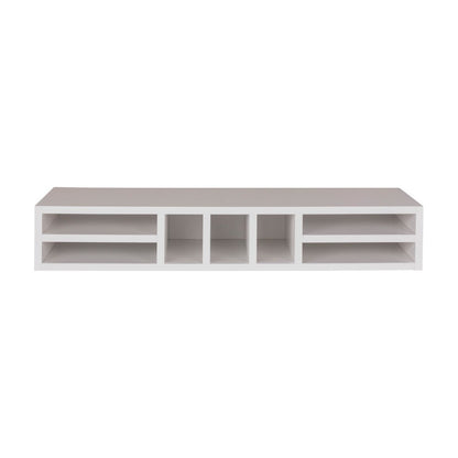 36"W x 6"H Wall Slotted Organizer in Polar White, view 2