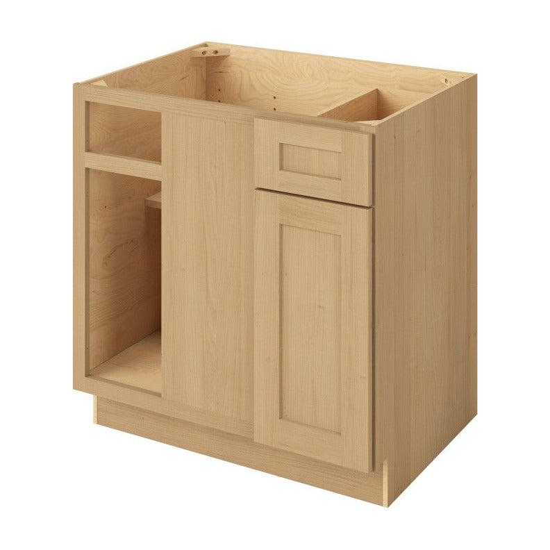 39" to 42"W Universal Blind Corner Base Cabinet with One Door and One Drawer in Catalina Sandstone