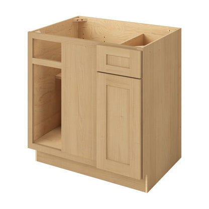 39" to 42"W Universal Blind Corner Base Cabinet with One Door and One Drawer in Catalina Sandstone