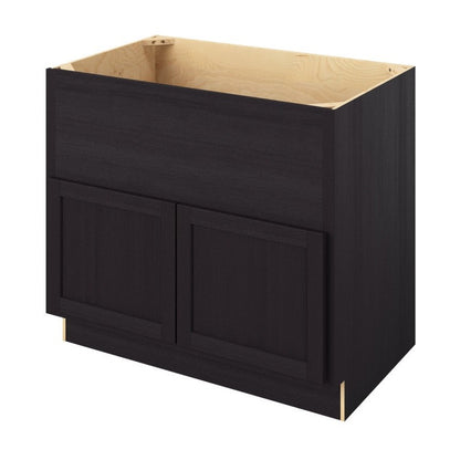 39"W Farmhouse Sink Base Cabinet with Double Doors in Hatteras Espresso