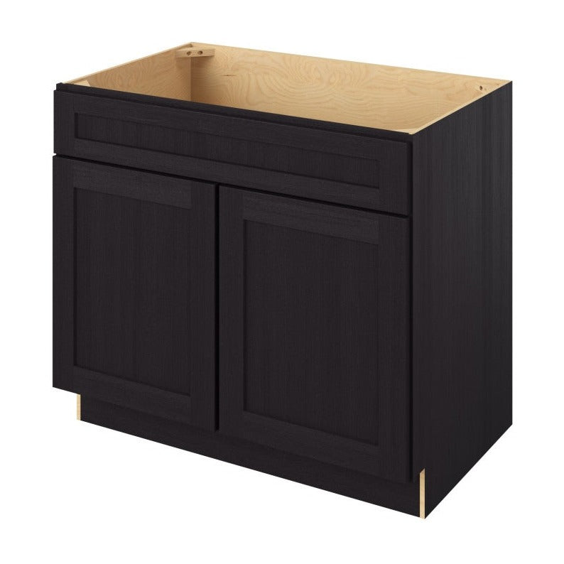 39"W Sink Base Cabinet with Double Doors in Catalina Espresso