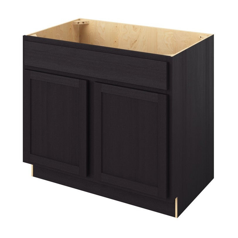 39"W Sink Base Cabinet with Double Doors in Hatteras Espresso