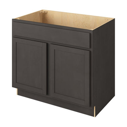 39"W Sink Base Cabinet with Double Doors in Hatteras Slate