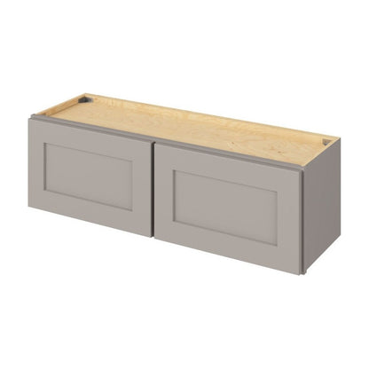 39"W x 12"H Wall Cabinet with Double Doors in Catalina Pebble Grey