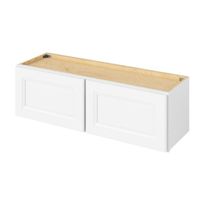 39"W x 12"H Wall Cabinet with Double Doors in Maui Polar White
