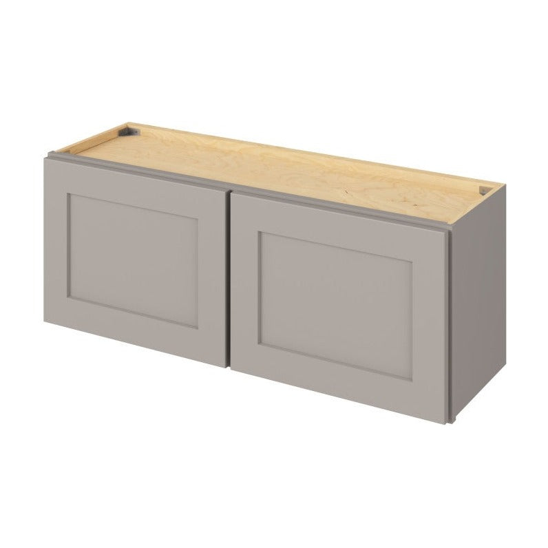 39"W x 15"H Wall Cabinet with Double Doors in Catalina Pebble Grey