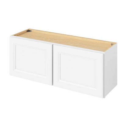 39"W x 15"H Wall Cabinet with Double Doors in Maui Polar White