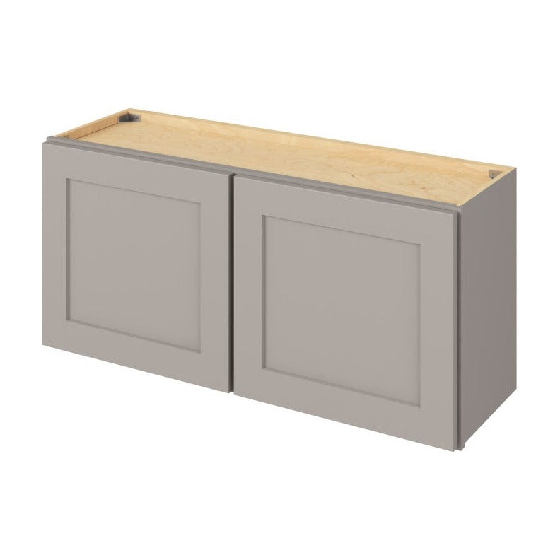 39"W x 18"H Wall Cabinet with Double Doors in Catalina Pebble Grey
