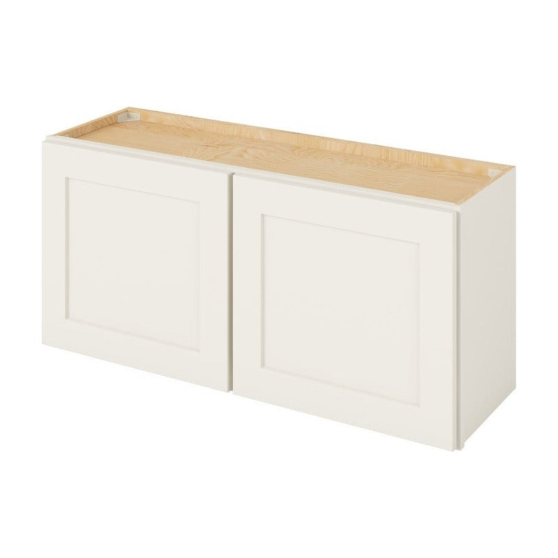 39"W x 18"H Wall Cabinet with Double Doors in Catalina Shell White