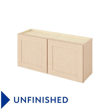 39"W x 18"H Wall Cabinet with Double Doors in Catalina Unfinished