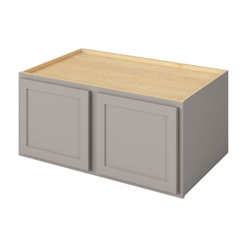 39"W x 18"H Wall Cabinet with Double Doors in Hatteras Pebble Grey