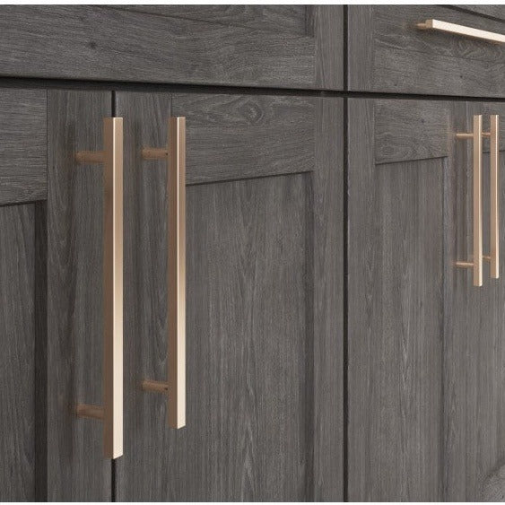 39"W x 18"H x 24"D Deep Wall Fridge Cabinet with Double Doors in Catalina Slate, view 6