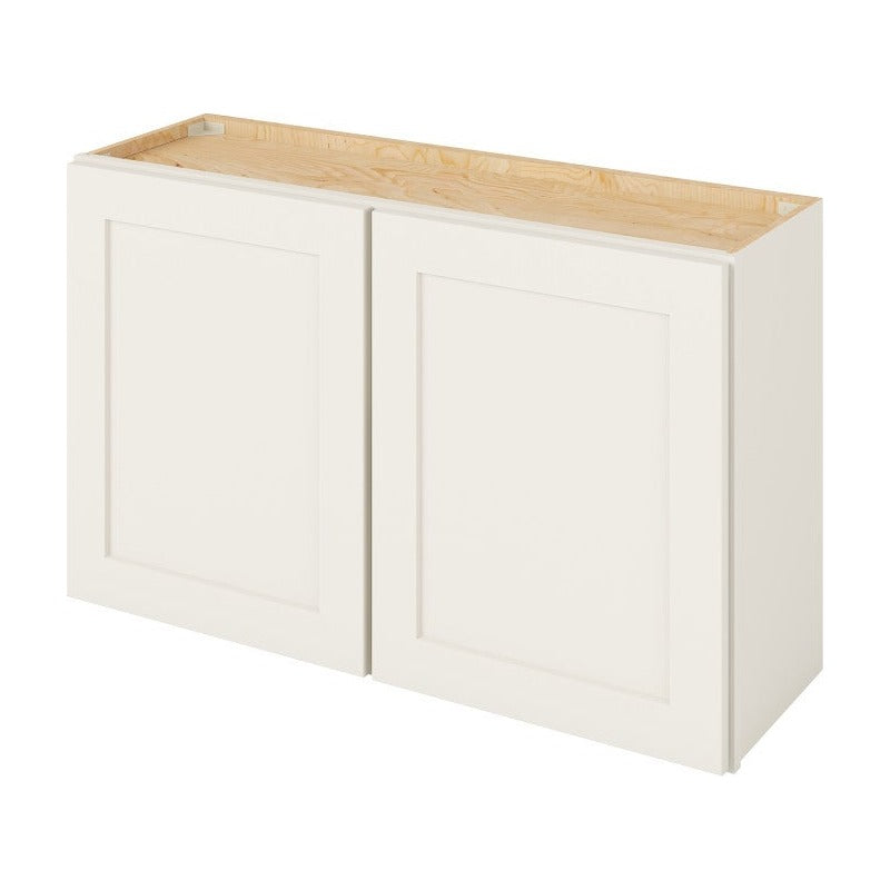 39"W x 24"H Wall Cabinet with Double Doors and One Shelf in Catalina Shell White