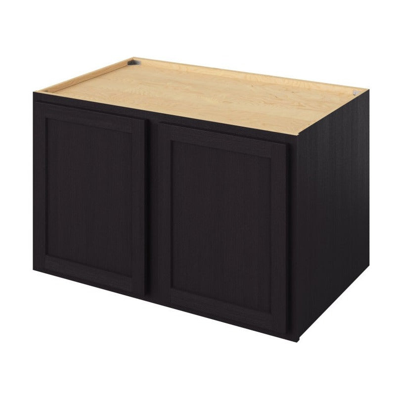 39"W x 24"H Wall Cabinet with Double Doors and One Shelf in Hatteras Espresso