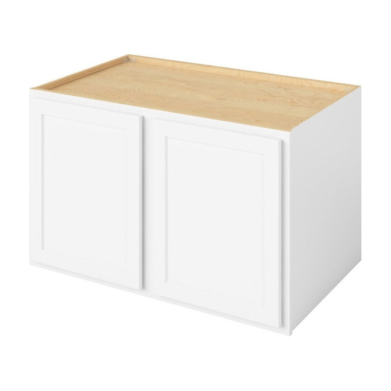 39"W x 24"H Wall Cabinet with Double Doors and One Shelf in Hatteras Polar White