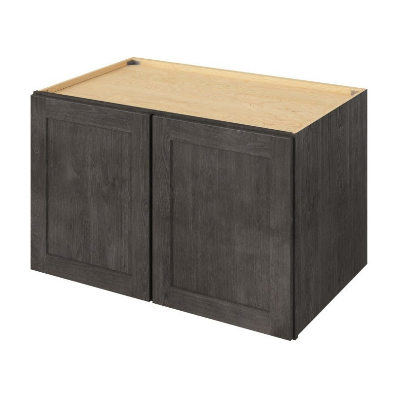 39"W x 24"H x 24"D Deep Wall Fridge Cabinet with Double Doors and One Shelf in Catalina Slate