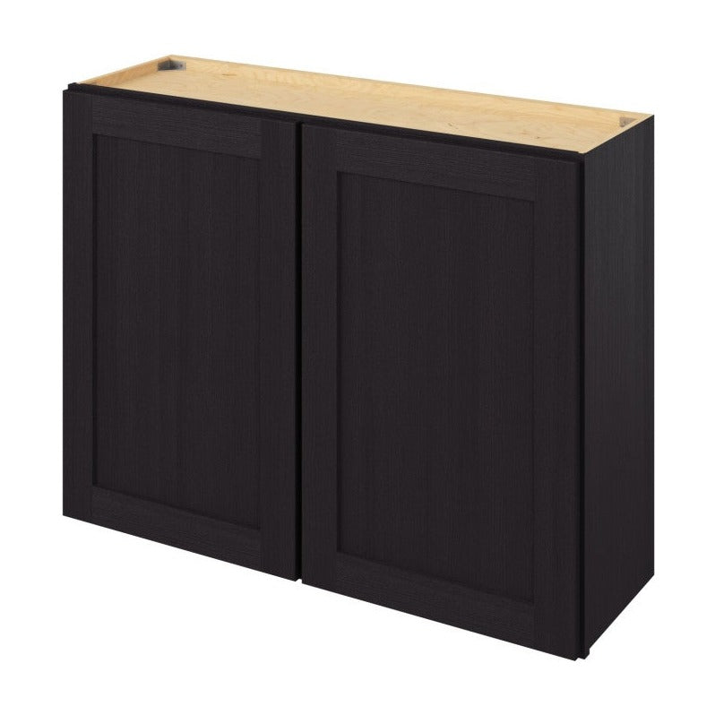 39"W x 30"H Wall Cabinet with Double Doors and Two Shelves in Catalina Espresso
