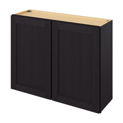 39"W x 30"H Wall Cabinet with Double Doors and Two Shelves in Catalina Espresso