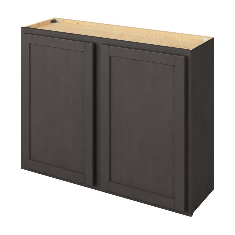 39"W x 30"H Wall Cabinet with Double Doors and Two Shelves in Hatteras Slate