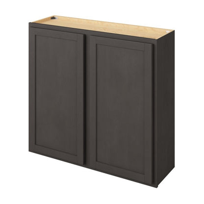 39"W x 36"H Wall Cabinet with Double Doors and Two Shelves in Hatteras Slate